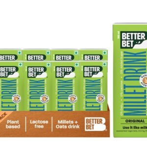 Better Bet Plant Based Vegan Drink | 1.44L Lactose Free | Pack of 8 x 180ml