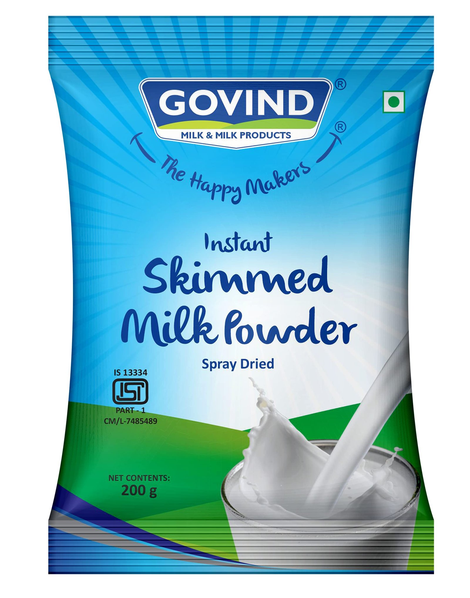 Govind Instant Skimmed Milk Powder | Low Fat & Nutrient-Rich | No Added Preservatives | 200g Each | Pack of 2 (Value Pack) - Image 2
