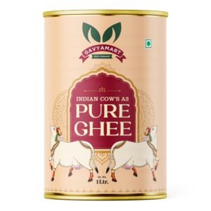 Gavyamart Indian A2 Cow Ghee 100% Pure Non GMO - Made of kankrej Organic Cow Ghee (1L)