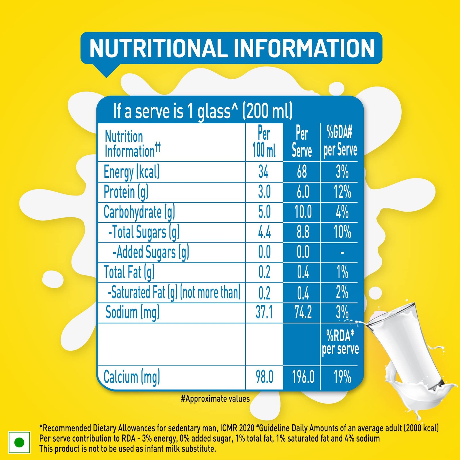 Nestlé a+ Slim Skimmed Milk, Tetra Pack, 1L - Image 4