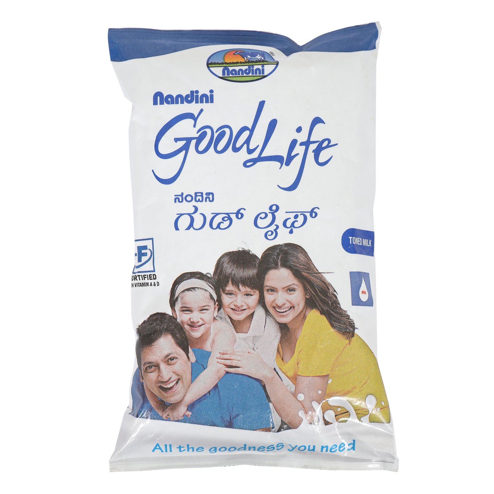 Nandini Good Life Uht Milk, 500 Ml Fino Pouch