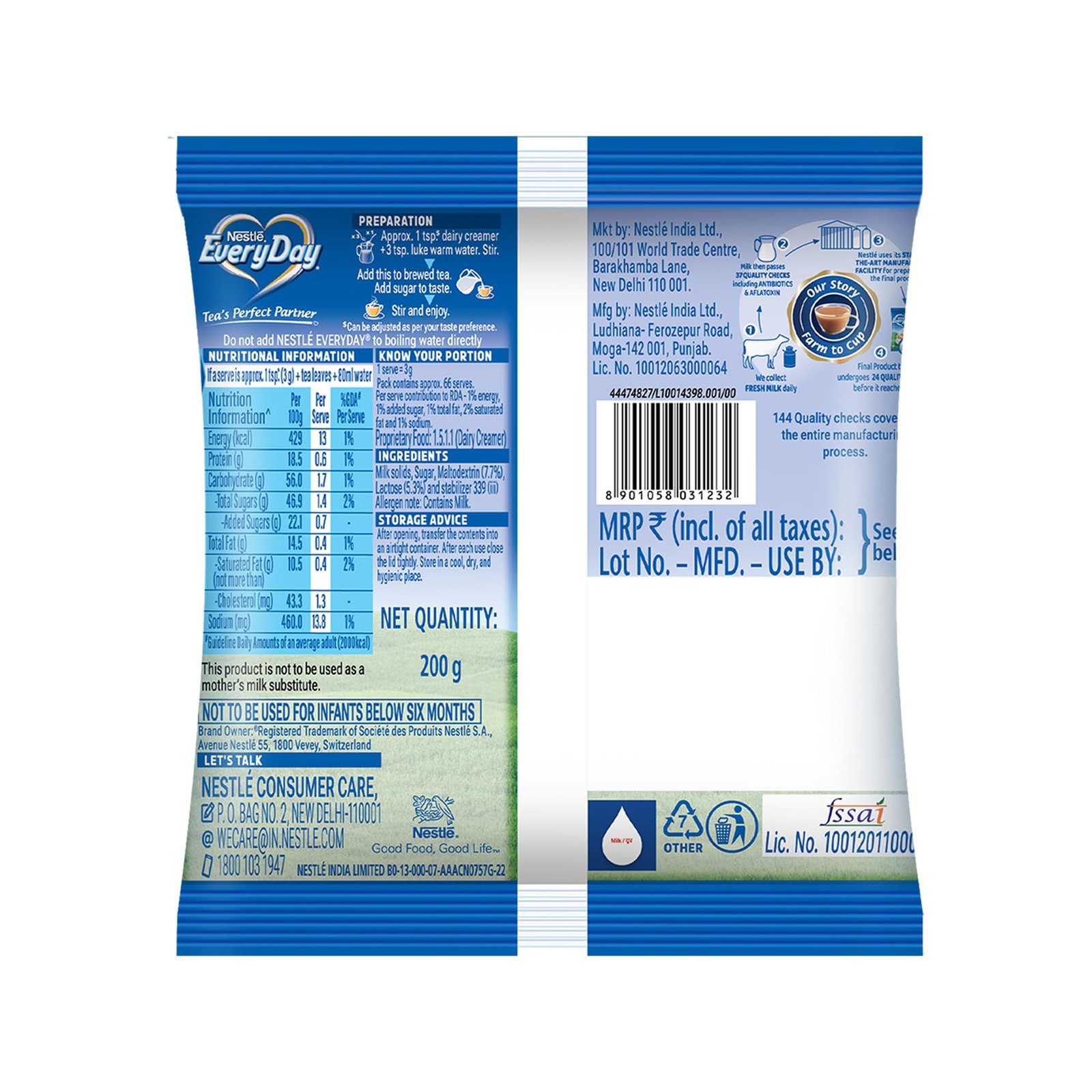 Nestlé EveryDay Dairy Creamer, 200g - Image 2